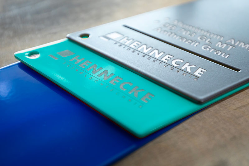 Laserbeschriften in verschiedenen Farben